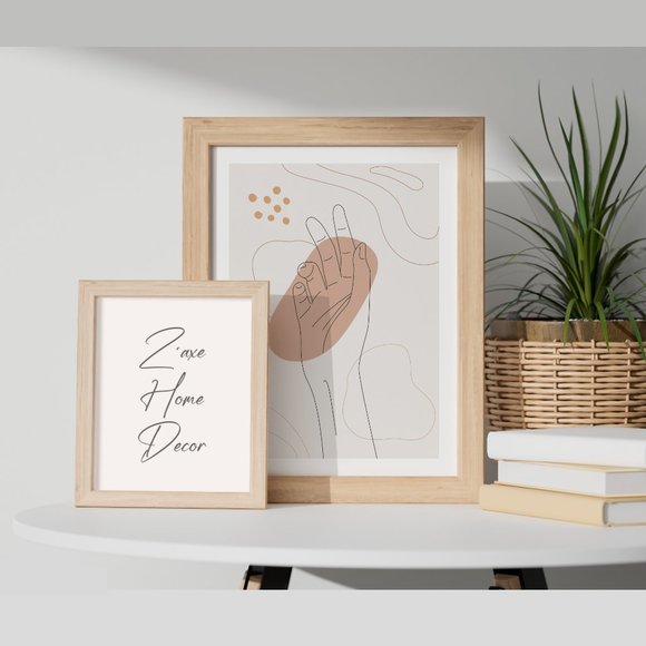 Modern Minimalist Hand Abstract Boho Wall Art Print Home Decor [No Frame] - Picture 5 of 5